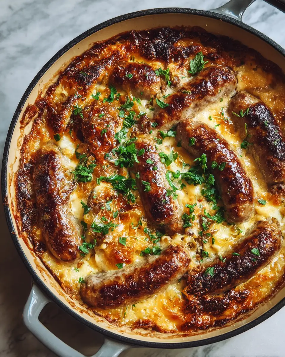 Final dish - Irresistible Cheesy Baked Sausage Recipe You Need to Try