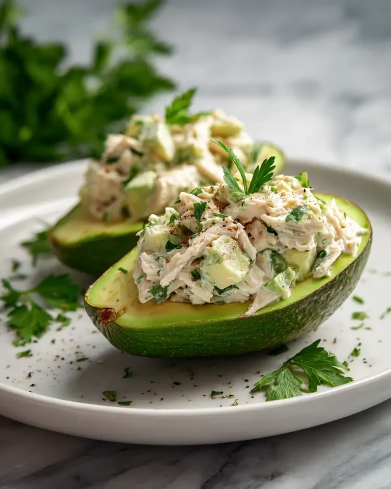 Creamy Chicken Salad Stuffed Avocado Recipe for a Perfect Healthy Bite - Featured Image