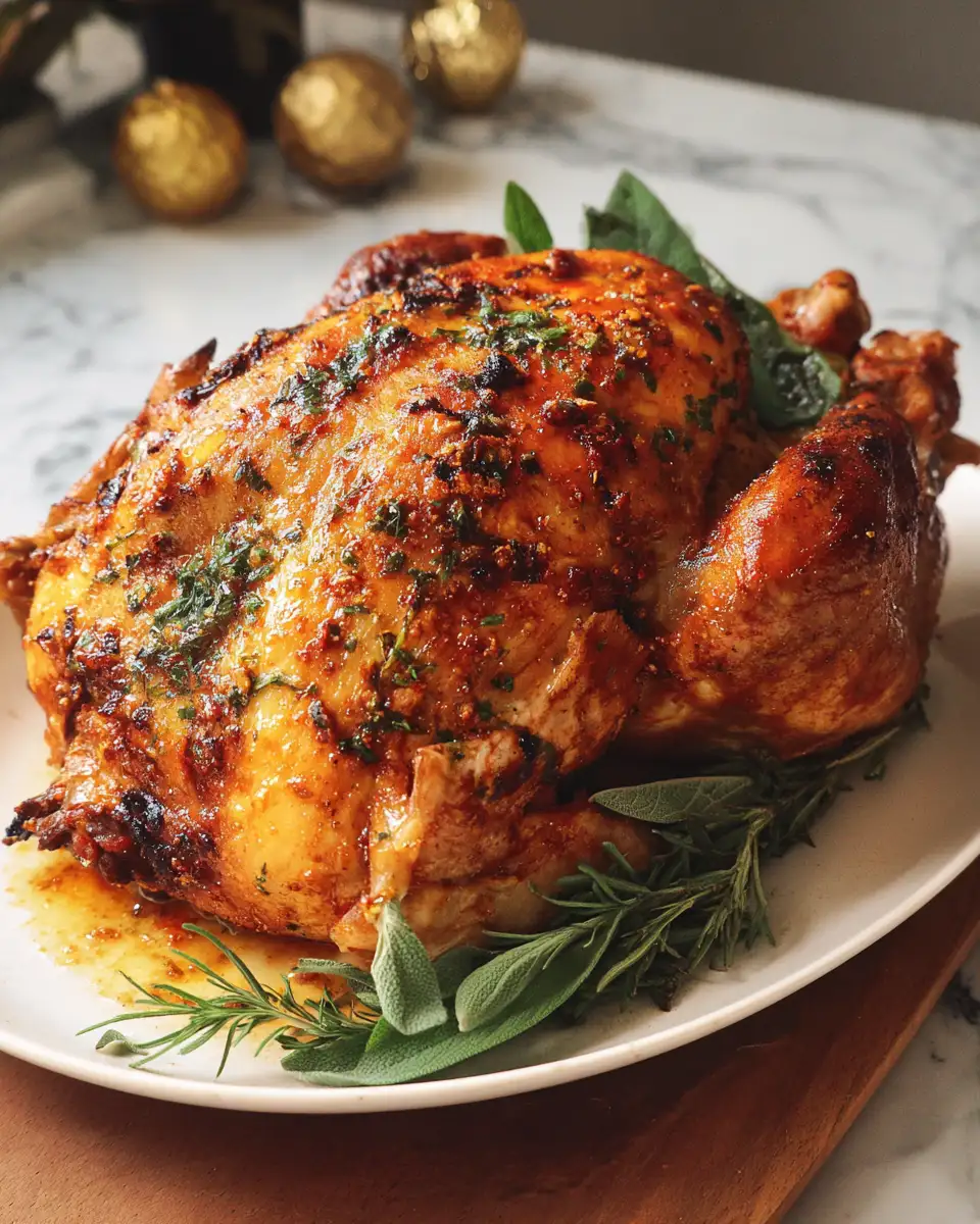 Final dish - Bold and Zesty Chile-Lime Roast Turkey Recipe to Spice Up Your Feast