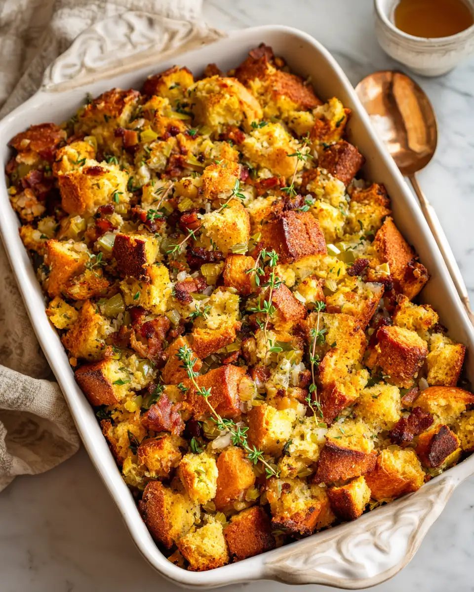 The Ultimate Cornbread Bacon Stuffing Recipe That Will Steal the Show - Featured Image