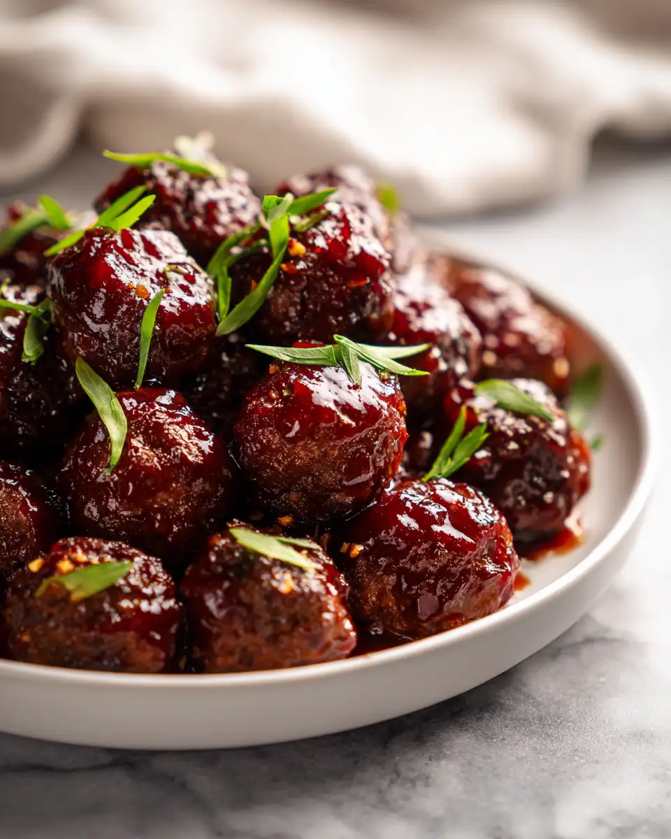 Final dish - Sweet and Tangy Cranberry BBQ Meatballs That Will Steal the Show