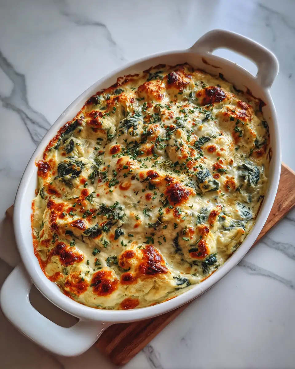 Final dish - The Ultimate Creamy Spinach Dip Bake Recipe You Need to Try