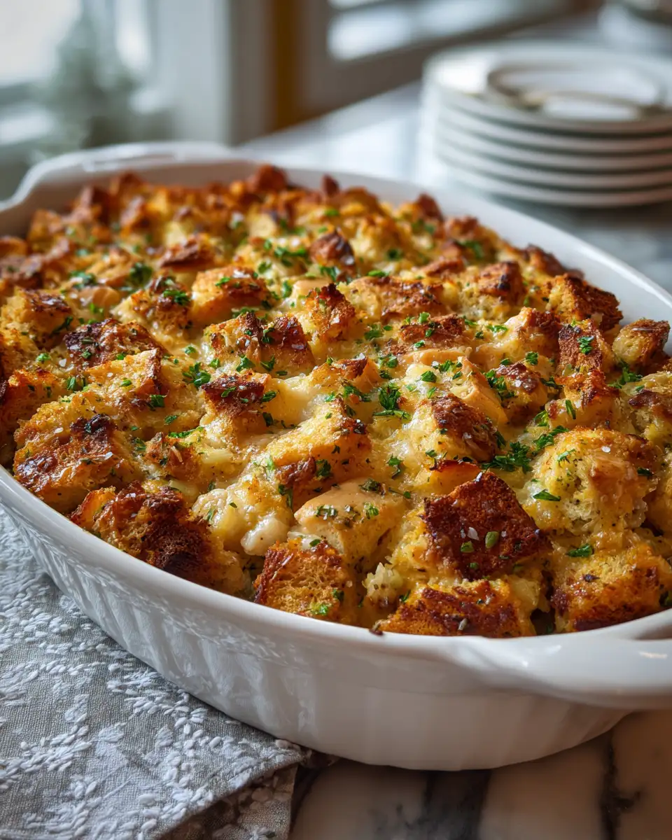 Final dish - Dollys Chicken and Stuffing Casserole The Ultimate Comfort Food Recipe