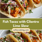 Fresh and Flavorful Fish Tacos with Zesty Cilantro Lime Slaw