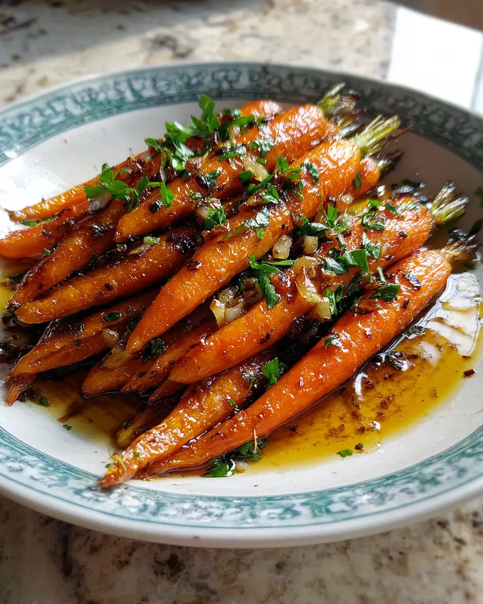 Final dish - Sweet and Savory Delight Garlic Brown Sugar Carrots Recipe