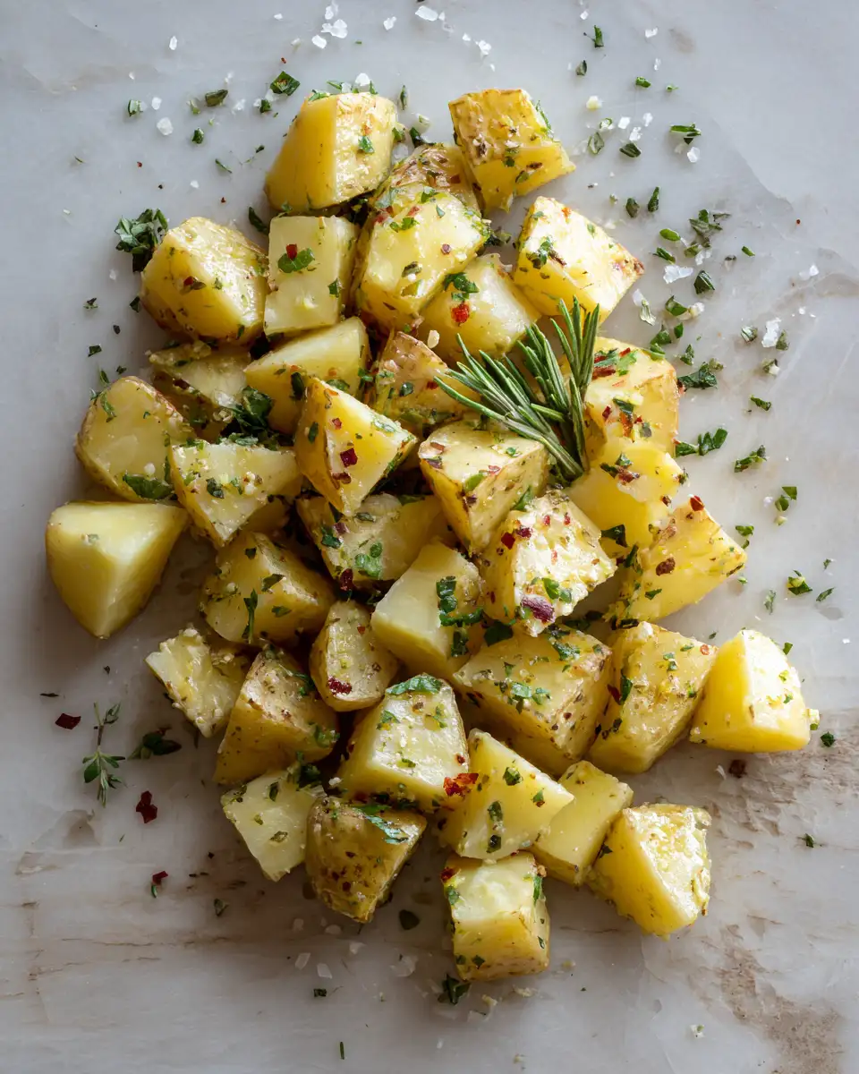 Ingredients for Irresistible Garlic Butter Roasted Potatoes That Melt in Your Mouth