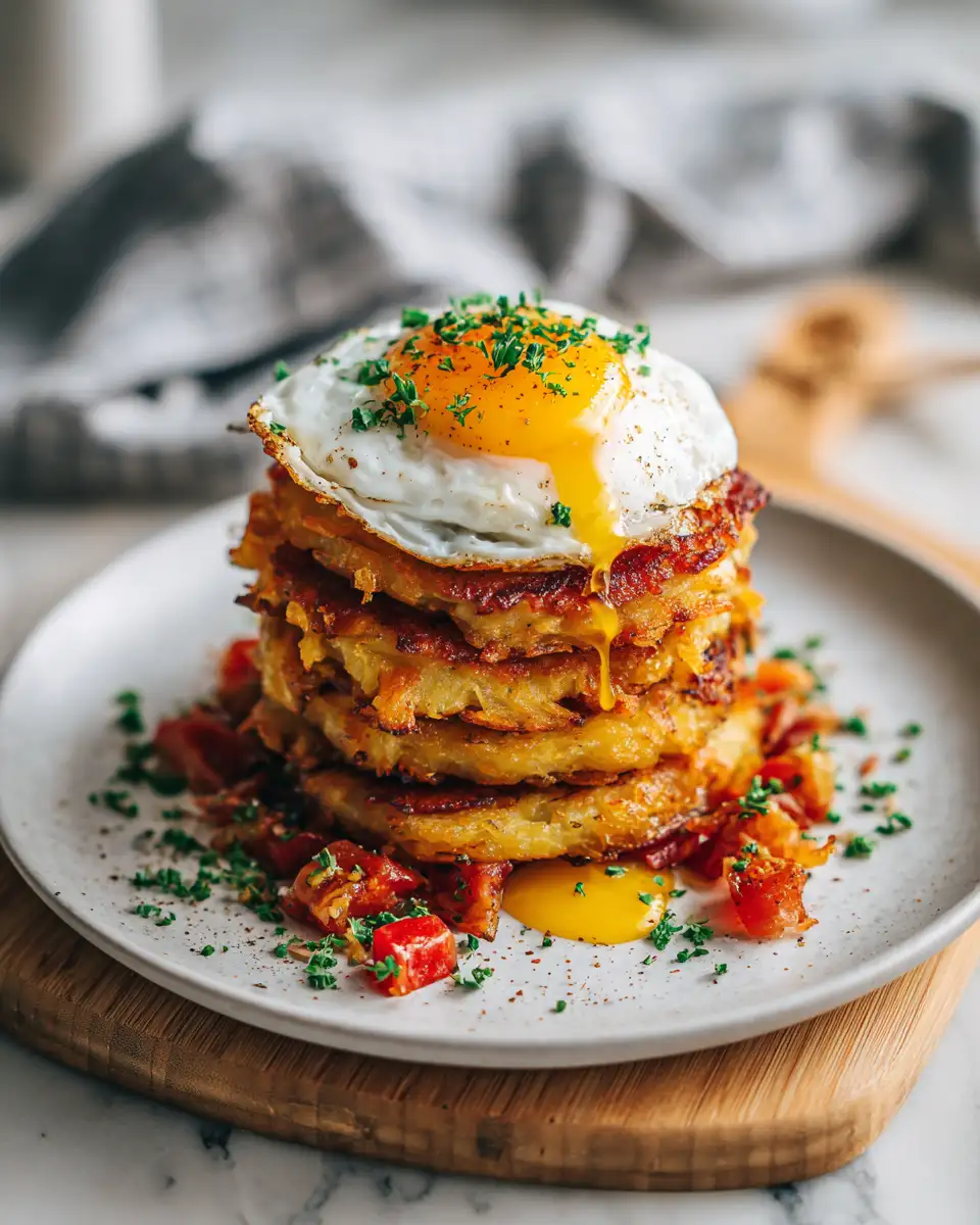 Ultimate Hash Browns Breakfast Stack Loaded with Flavor and Crunch - Featured Image