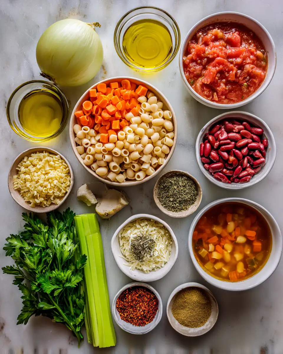 Hearty Pasta Fagioli Soup Your New Favorite Comfort Food 5 Ingredients for Hearty Pasta Fagioli Soup Your New Favorite Comfort Food