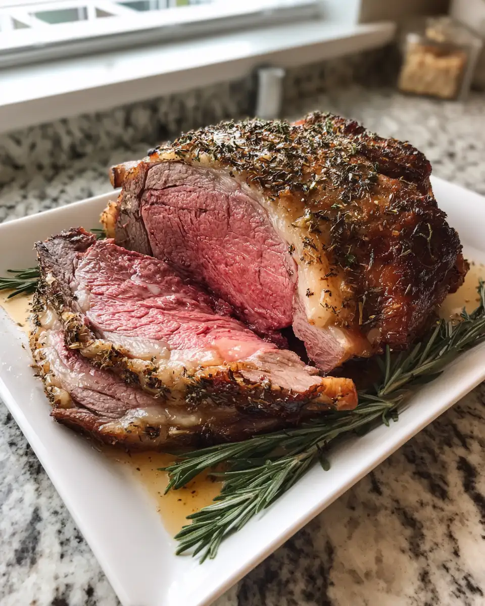 Final dish - Ultimate Guide to Perfectly Herb-Crusted Prime Rib for Every Occasion
