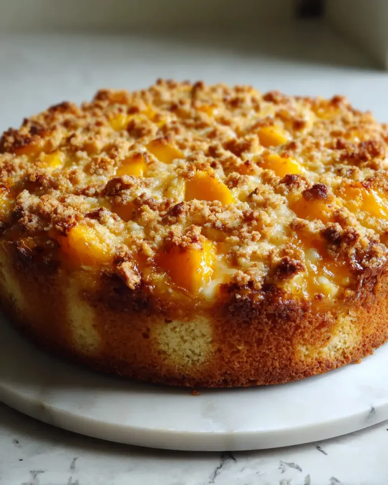 Irresistible Homemade Peach Cobbler Pound Cake Recipe You Need to Try - Featured Image