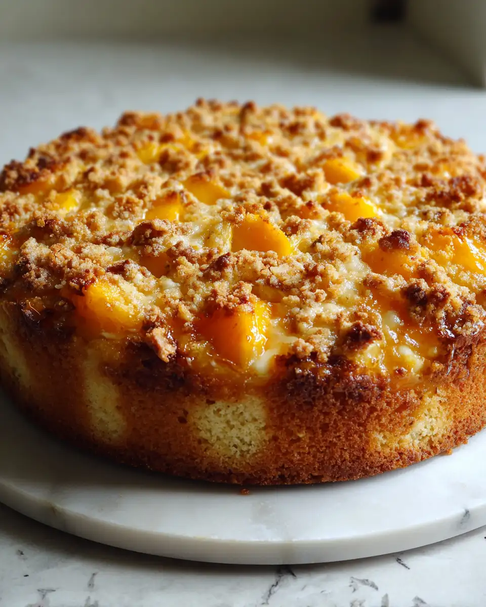 Irresistible Homemade Peach Cobbler Pound Cake Recipe You Need to Try - Featured Image