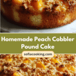 Irresistible Homemade Peach Cobbler Pound Cake Recipe You Need to Try