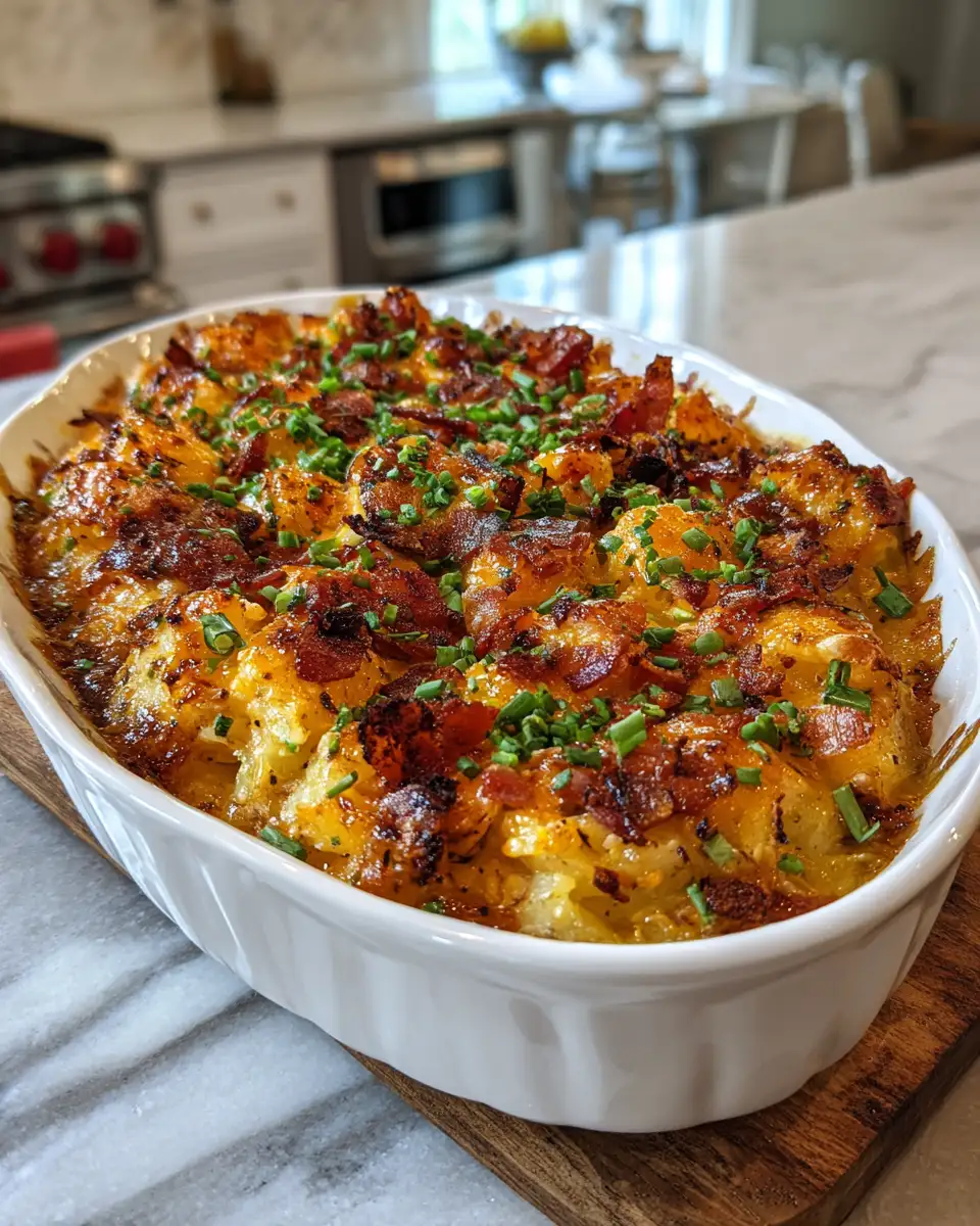 Final dish - The Ultimate Loaded Baked Potato Casserole Recipe You Need to Try
