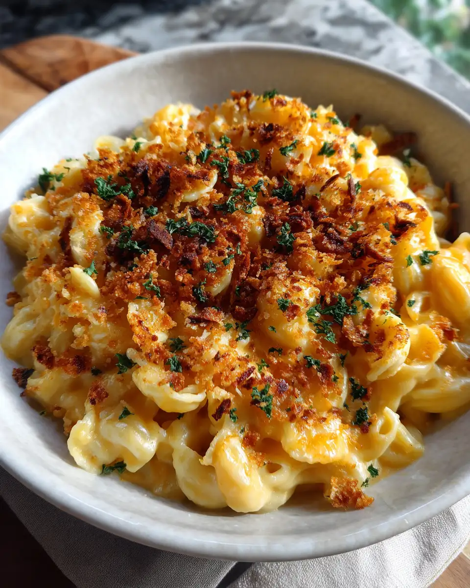 Ultimate Comfort Food Mac and Cheese with Crispy Ritz Topping - Featured Image