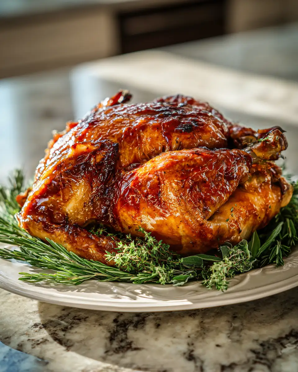 Final dish - Irresistible Maple Bourbon Turkey Recipe That Will Elevate Your Dinner Game