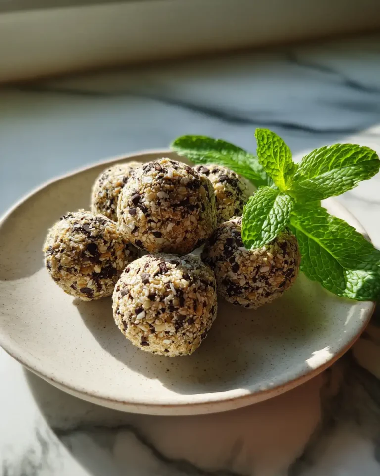 Energize Your Day with Refreshing Mint Chocolate Chip Protein Balls - Featured Image