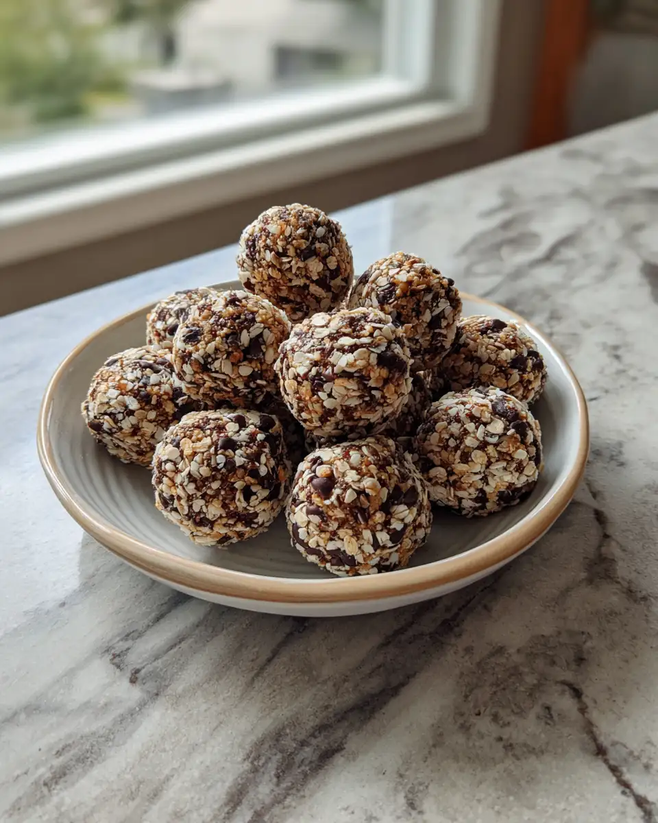 Final dish - Energize Your Day with Refreshing Mint Chocolate Chip Protein Balls