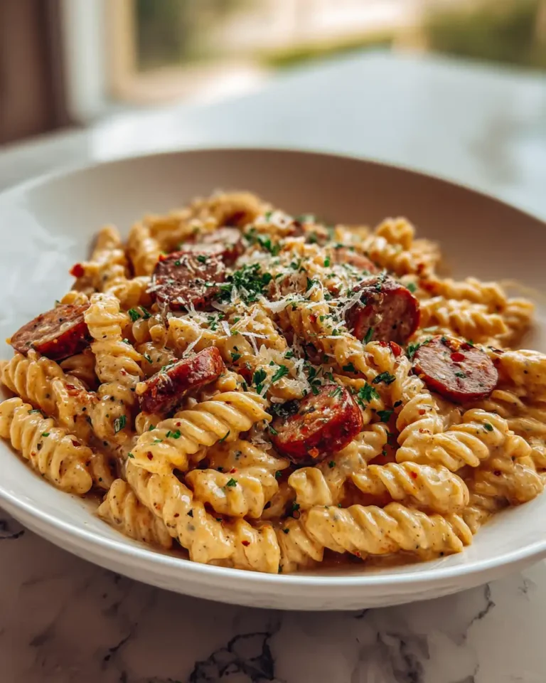 One Pot Creamy Cajun Sausage Pasta Recipe for Quick and Delicious Meals - Featured Image