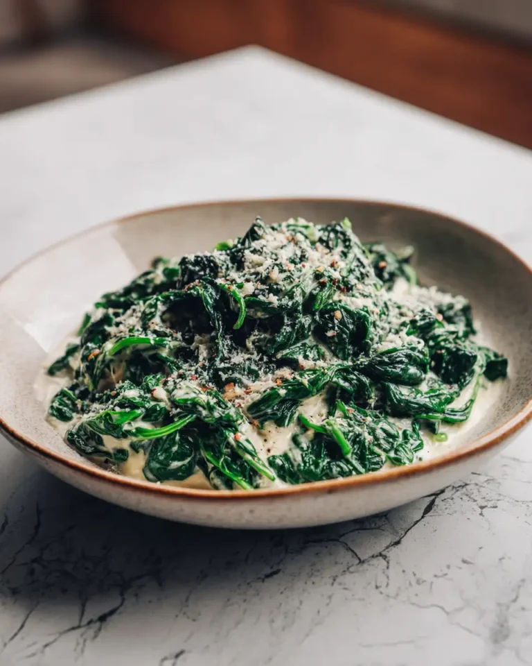 Irresistible Parmesan Creamed Spinach Recipe That Steals the Show - Featured Image