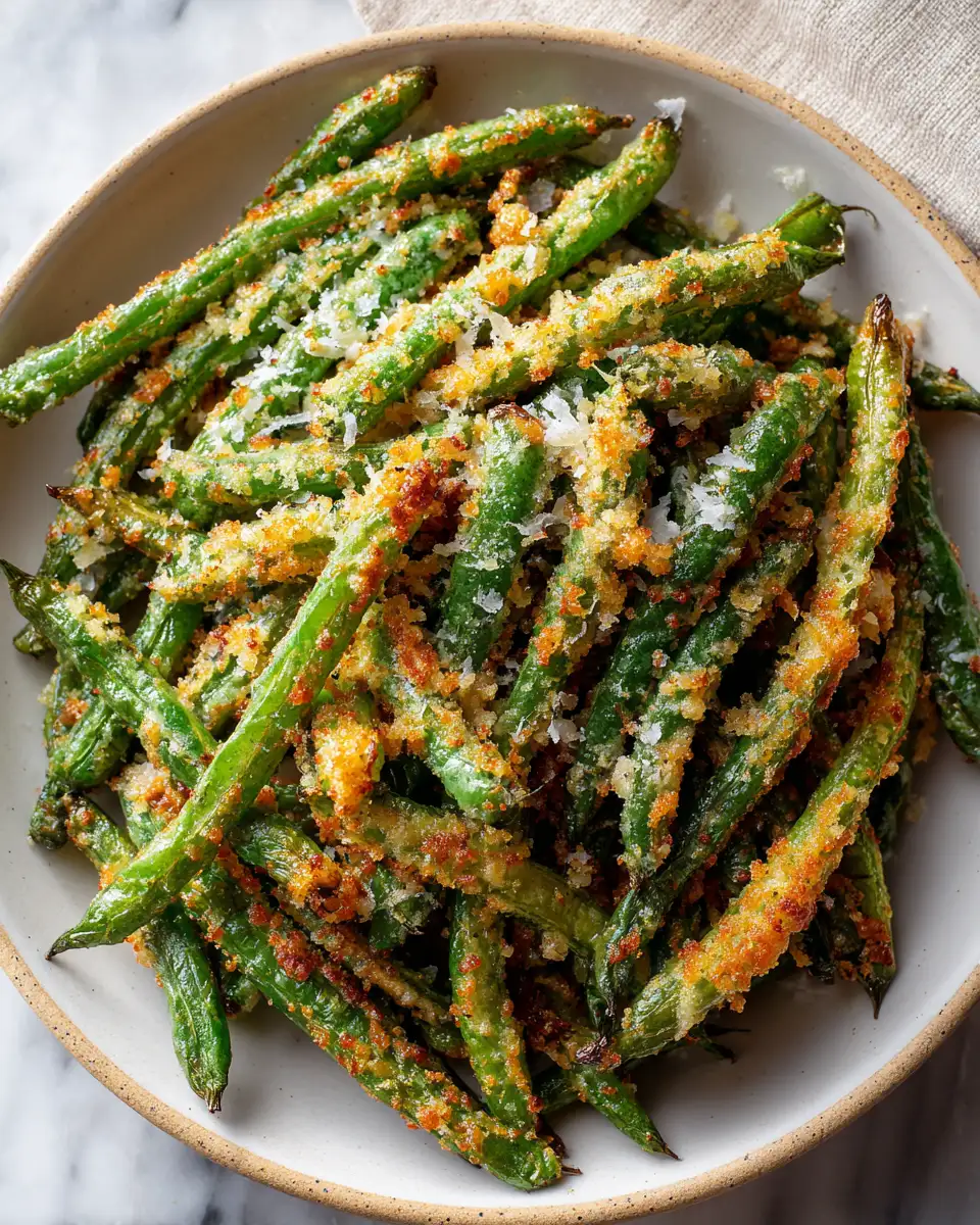 Crispy Parmesan Roasted Green Beans Everyone Will Love - Featured Image