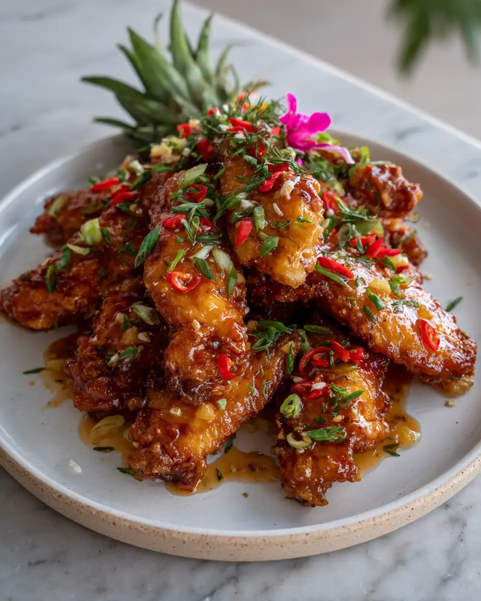 Tropical Twist Pineapple Chicken Wings That Will Wow Your Taste Buds - Featured Image