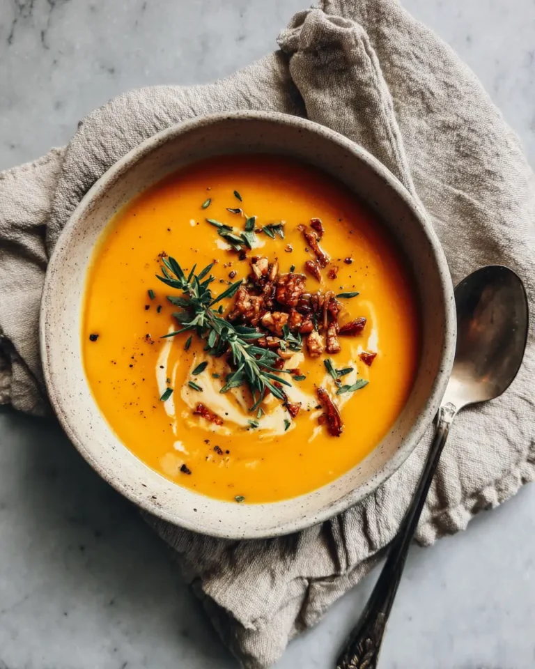 Creamy Comfort in a Bowl Roasted Butternut Squash Soup Recipe - Featured Image