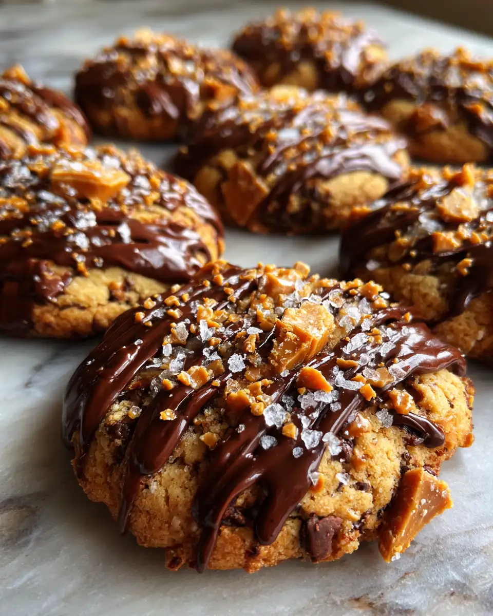 Final dish - Irresistible Salted Caramel Crunch Cookies You Need to Try Today