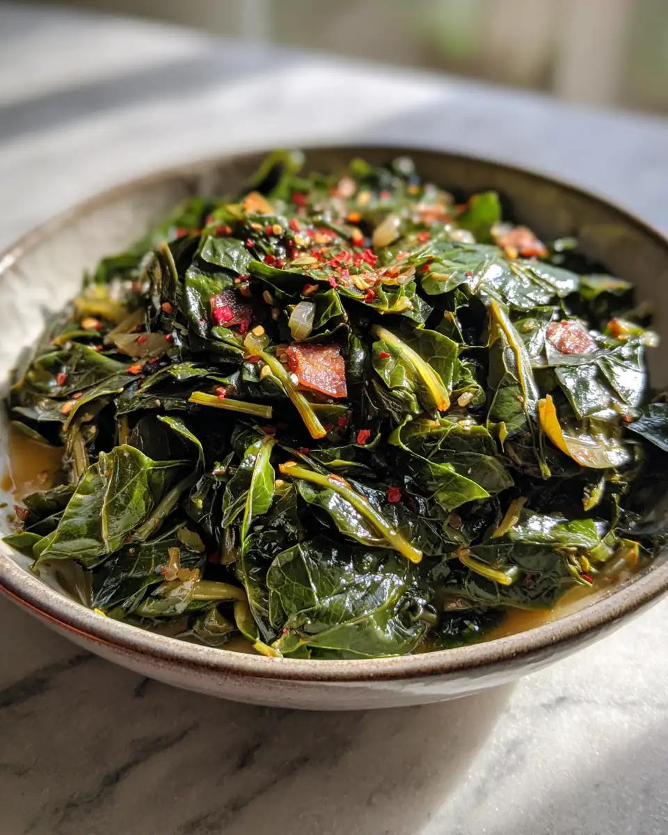 Final dish - Soulful Southern Collard Greens Recipe That Brings Comfort to Your Table