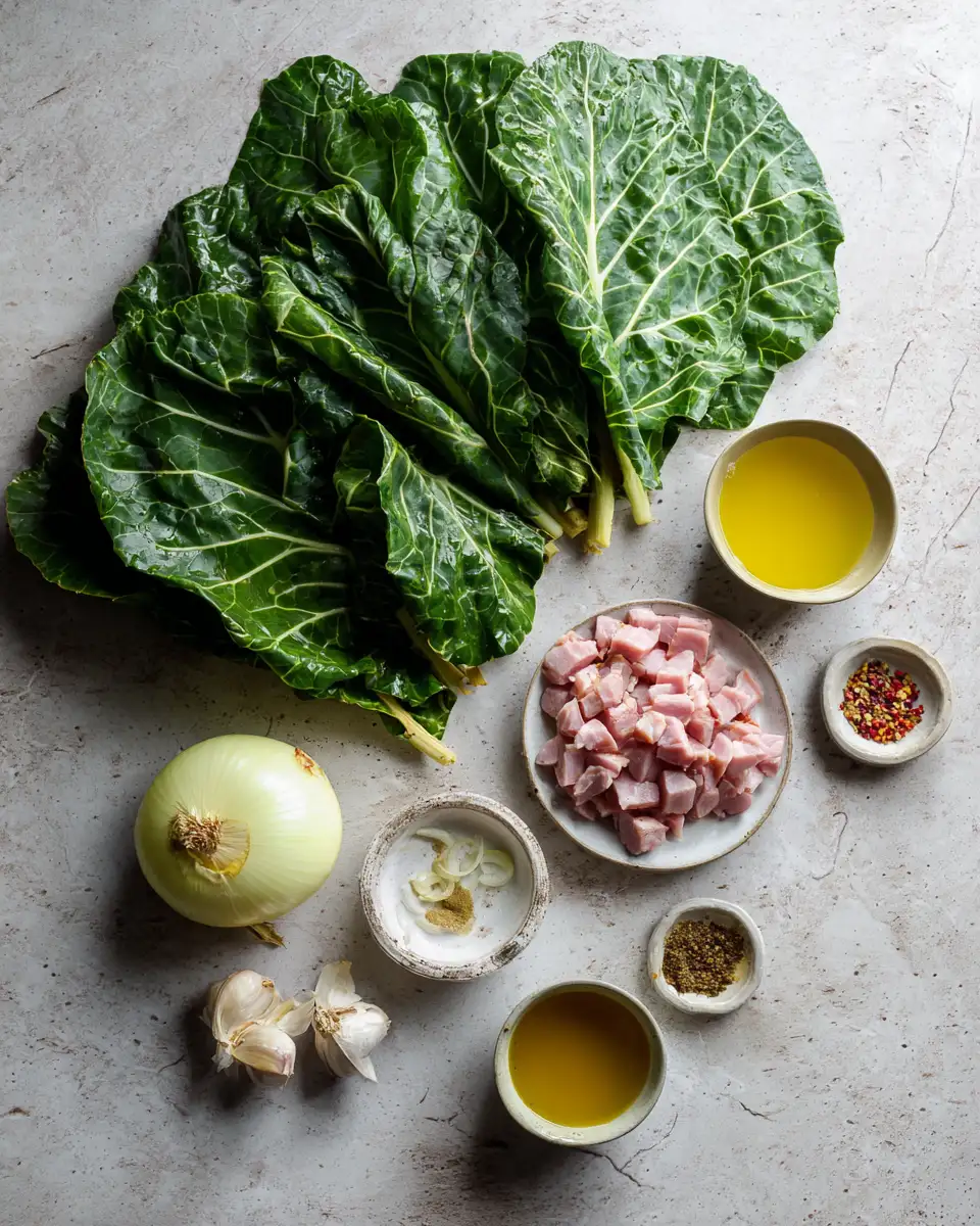 Ingredients for Soulful Southern Collard Greens Recipe That Brings Comfort to Your Table