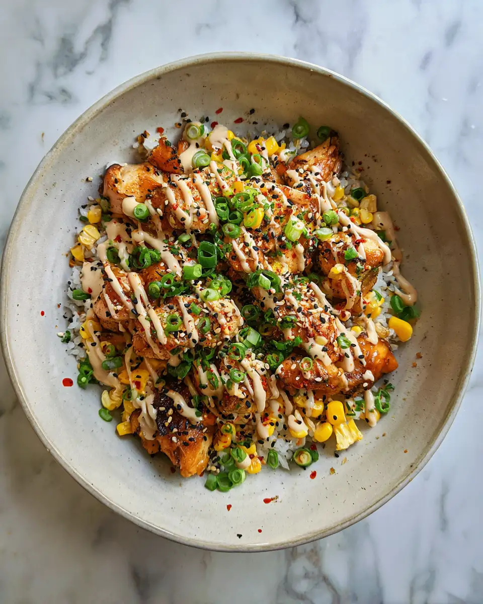 Final dish - Irresistible Street Corn Chicken Rice Bowl Recipe You Need to Try