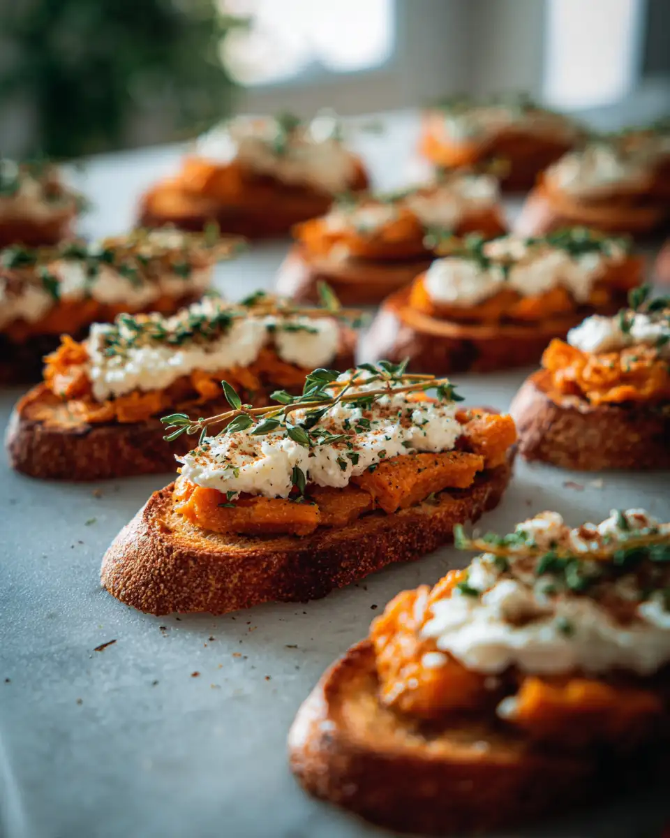 Irresistible Sweet Potato Goat Cheese Crostini You Have to Try - Featured Image