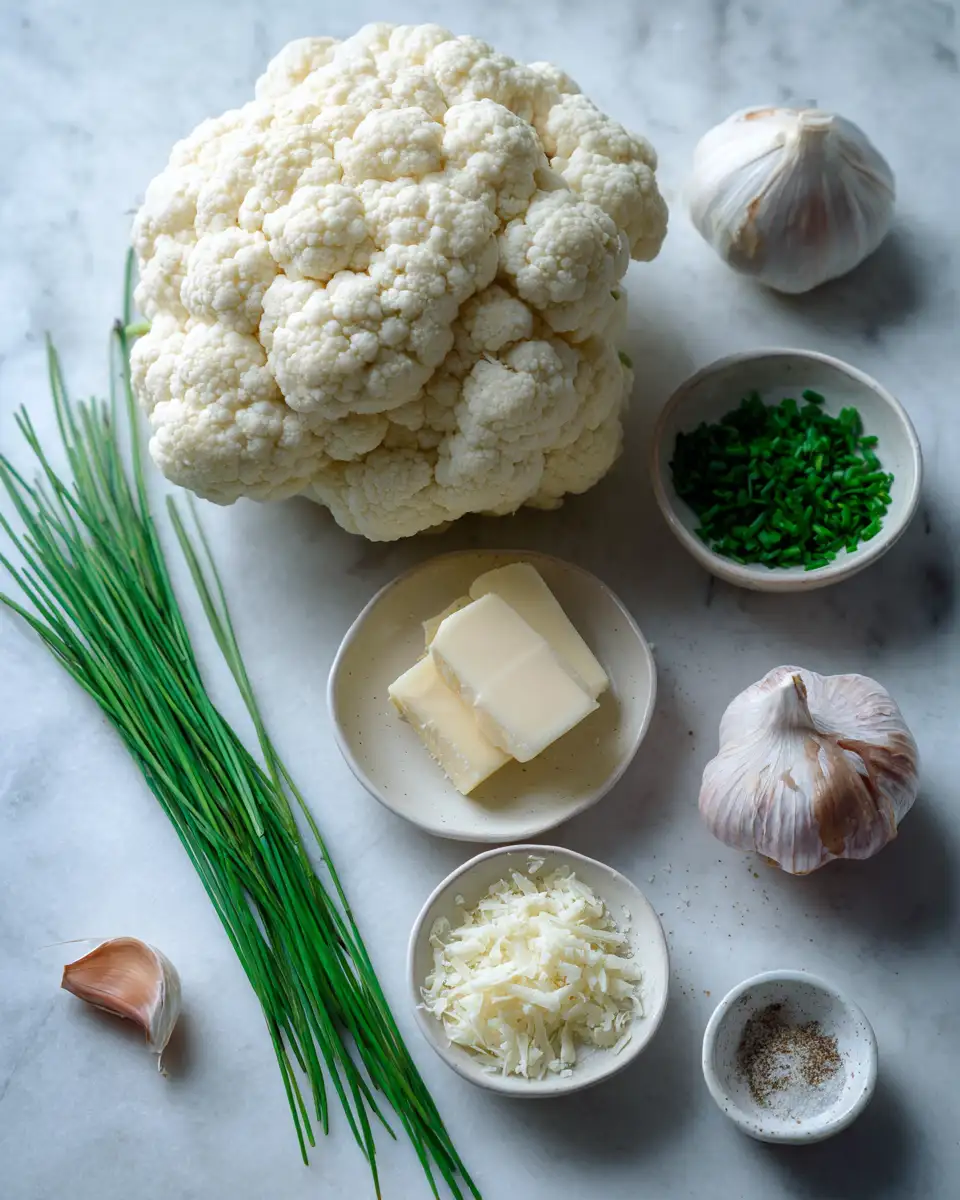 Ingredients for Creamy Whipped Cauliflower Mash That Will Transform Your Dinner Tonight