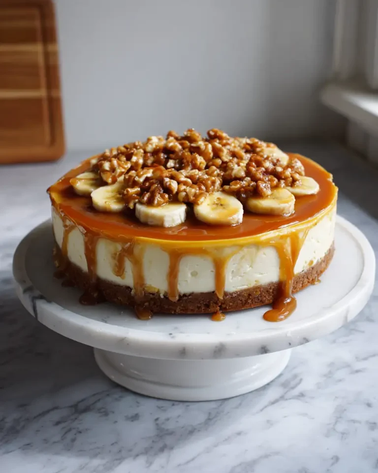Irresistible Banana Caramel Nut Cheesecake Recipe You Have to Try - Featured Image