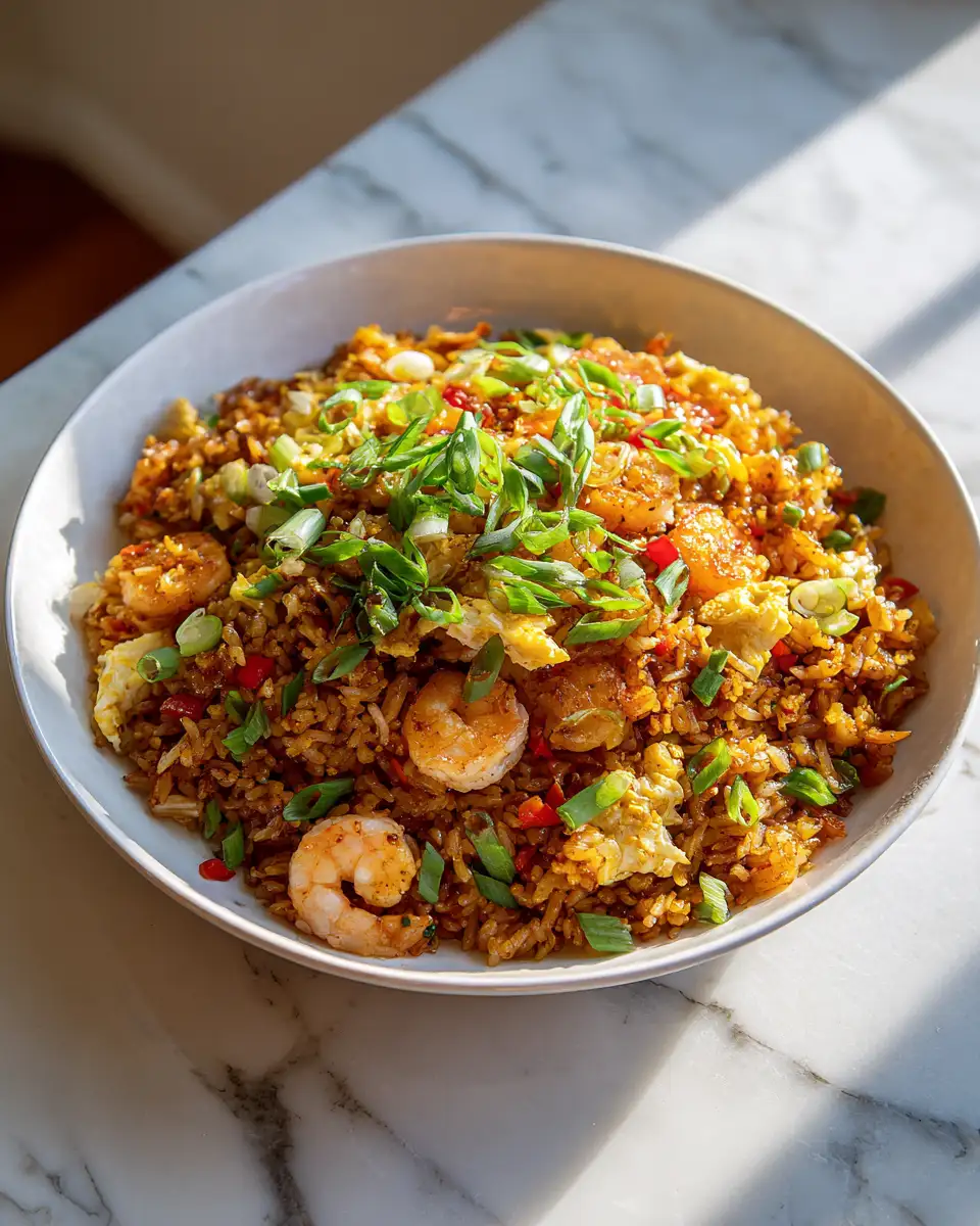 Final dish - Irresistible Bang Bang Fried Rice Recipe That Will Spice Up Your Dinner Game