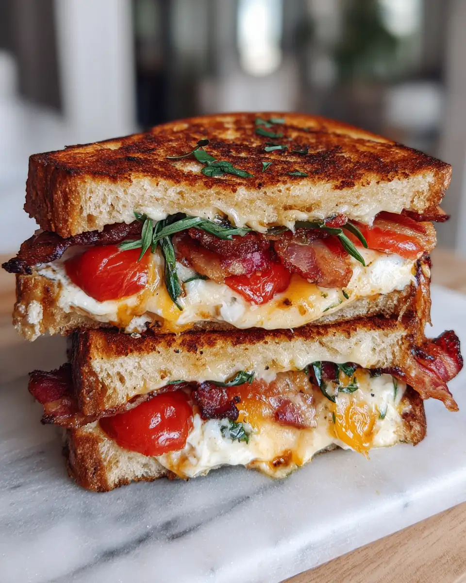 Final dish - The Ultimate BLT Grilled Cheese Sandwich You Need to Try Today