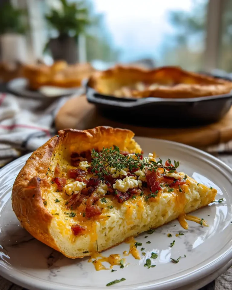 Savory Delight Cheddar and Bacon Dutch Baby Recipe You Need to Try - Featured Image