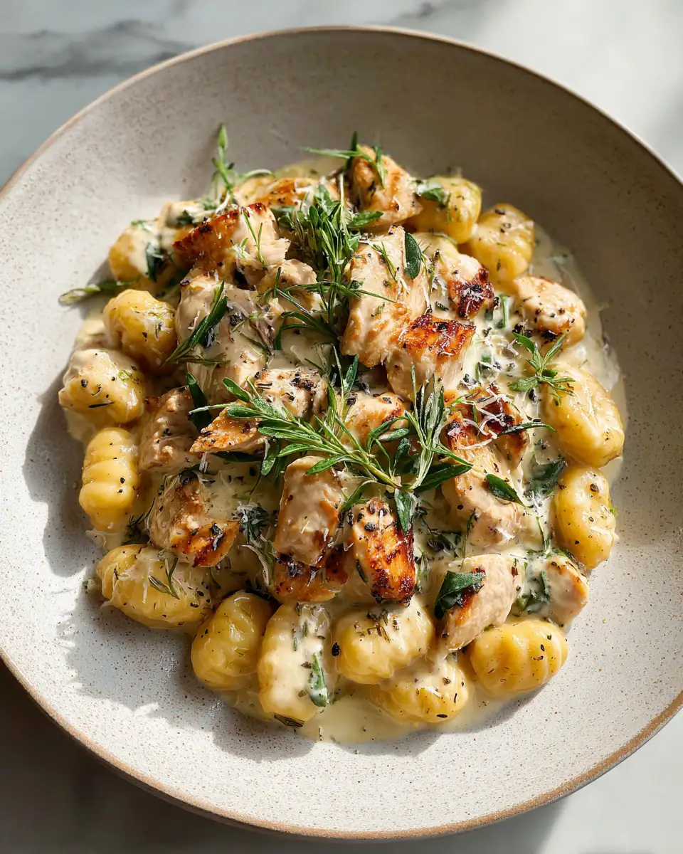 Final dish - Irresistible Classic Creamy Crack Chicken Gnocchi Recipe You Need to Try