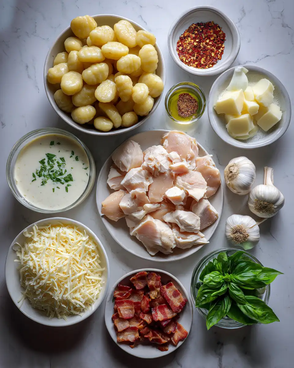Ingredients for Irresistible Classic Creamy Crack Chicken Gnocchi Recipe You Need to Try
