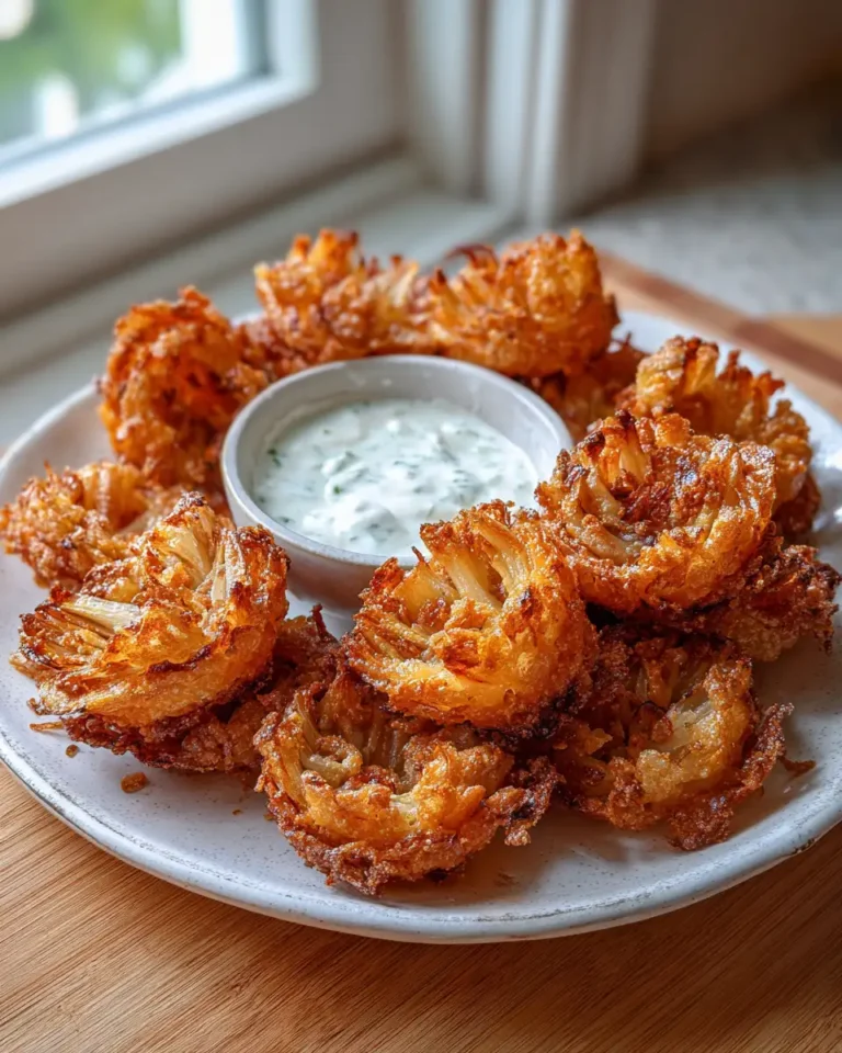 Crispy Mini Bloomin Onions with Buttermilk Ranch That Will Steal Your Snack Game - Featured Image