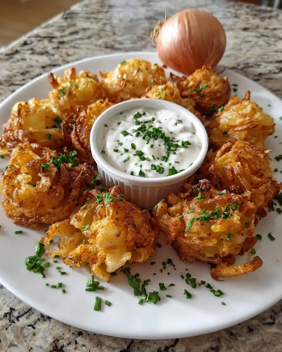 Ingredients for Crispy Mini Bloomin Onions with Buttermilk Ranch That Will Steal Your Snack Game