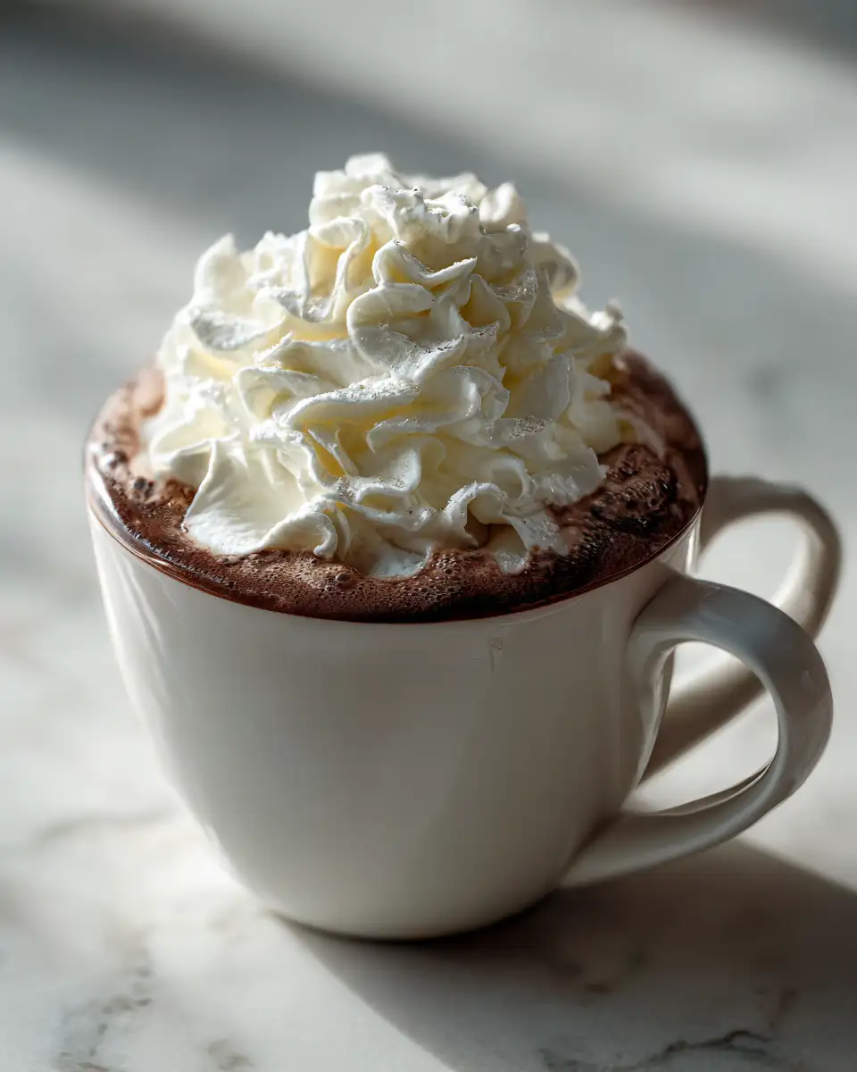 Indulge in the Ultimate Cup of Hot Chocolate Topped with Whipped Cream - Featured Image