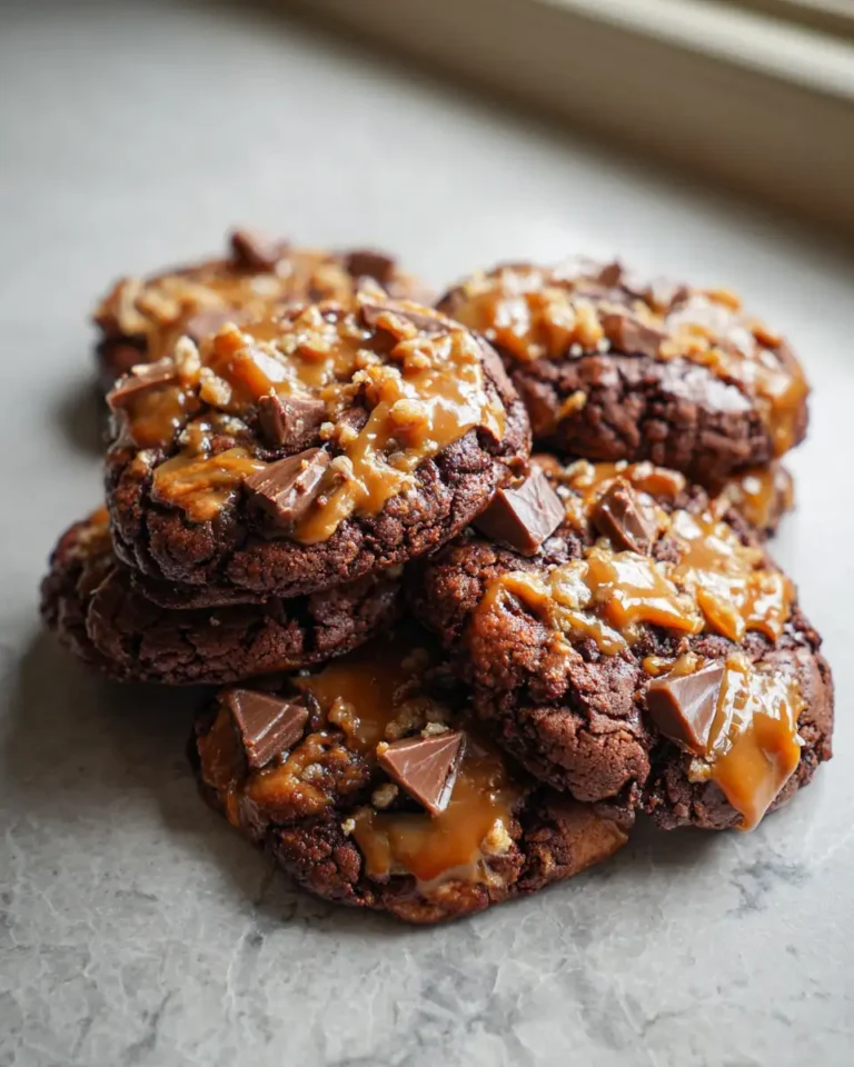 Decadent Chewy Twix Style Cookies with Crunchy Caramel Bliss - Featured Image