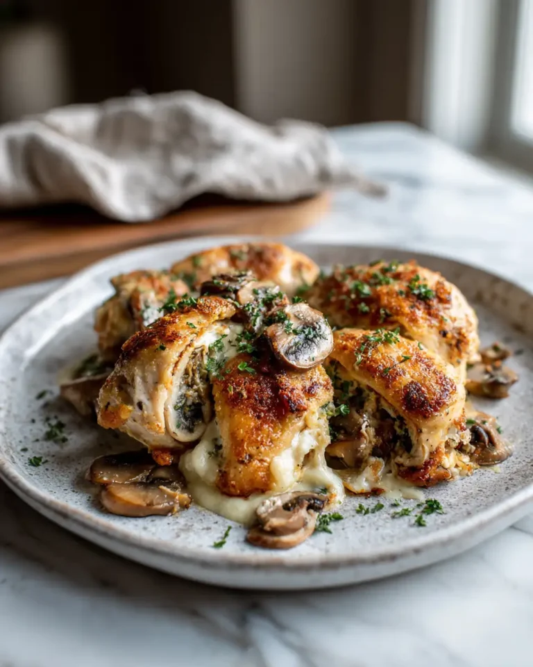Irresistible Gouda and Mushroom Stuffed Chicken Recipe You Need to Try - Featured Image