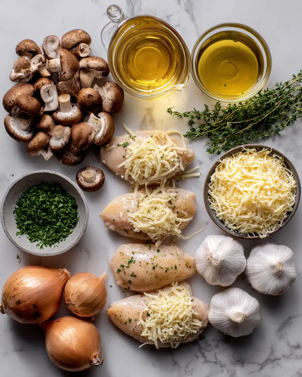 Ingredients for Irresistible Gouda and Mushroom Stuffed Chicken Recipe You Need to Try