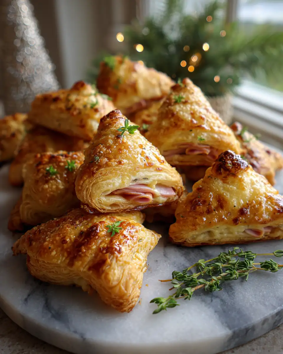 Final dish - Delicious Ham and Cheese Puff Pastry Christmas Trees Recipe to Impress Your Holiday Guests