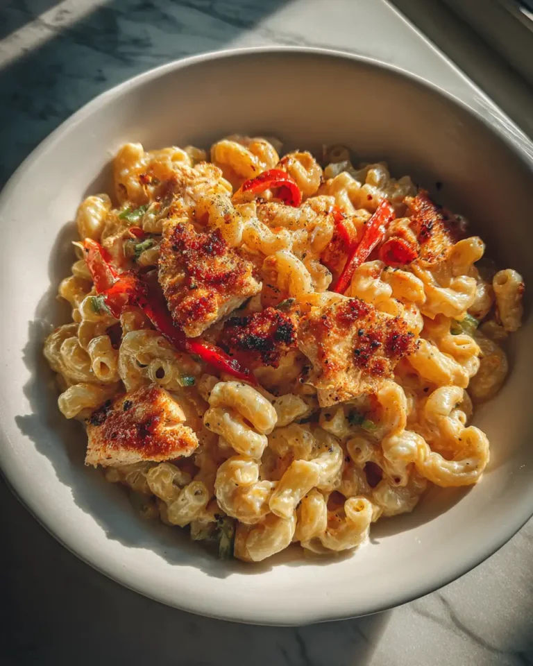 Sweet and Spicy Delight Honey Pepper Chicken Mac and Cheese Recipe - Featured Image