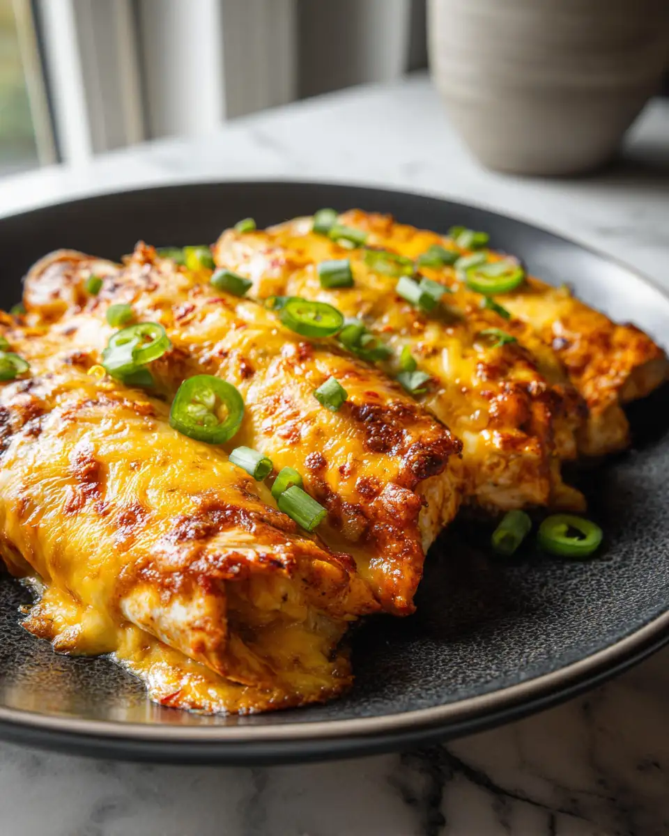Fiery Flavor Explosion Jalapeño Popper Cheesy Chicken Enchiladas You Need to Try - Featured Image