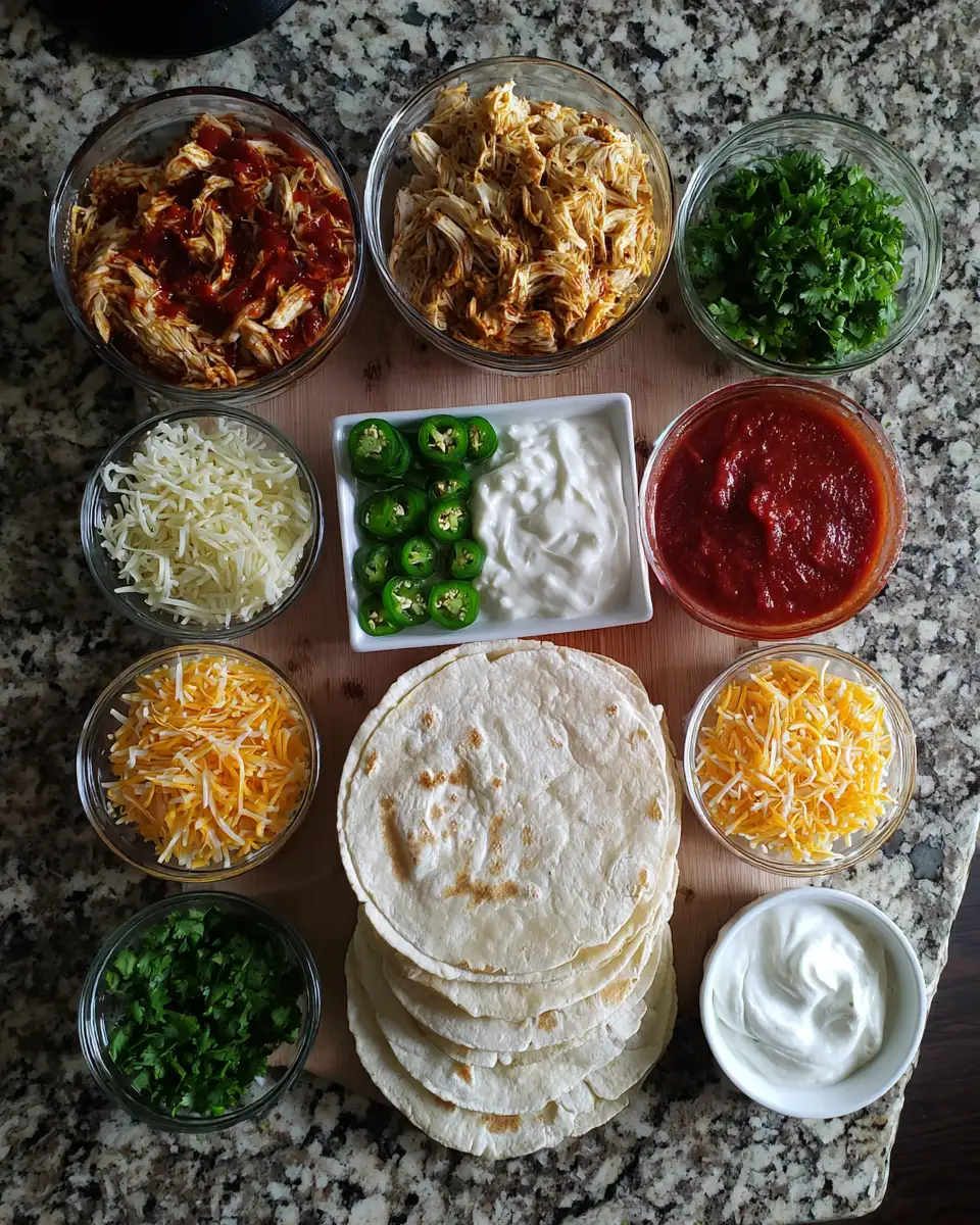 Ingredients for Fiery Flavor Explosion Jalapeño Popper Cheesy Chicken Enchiladas You Need to Try