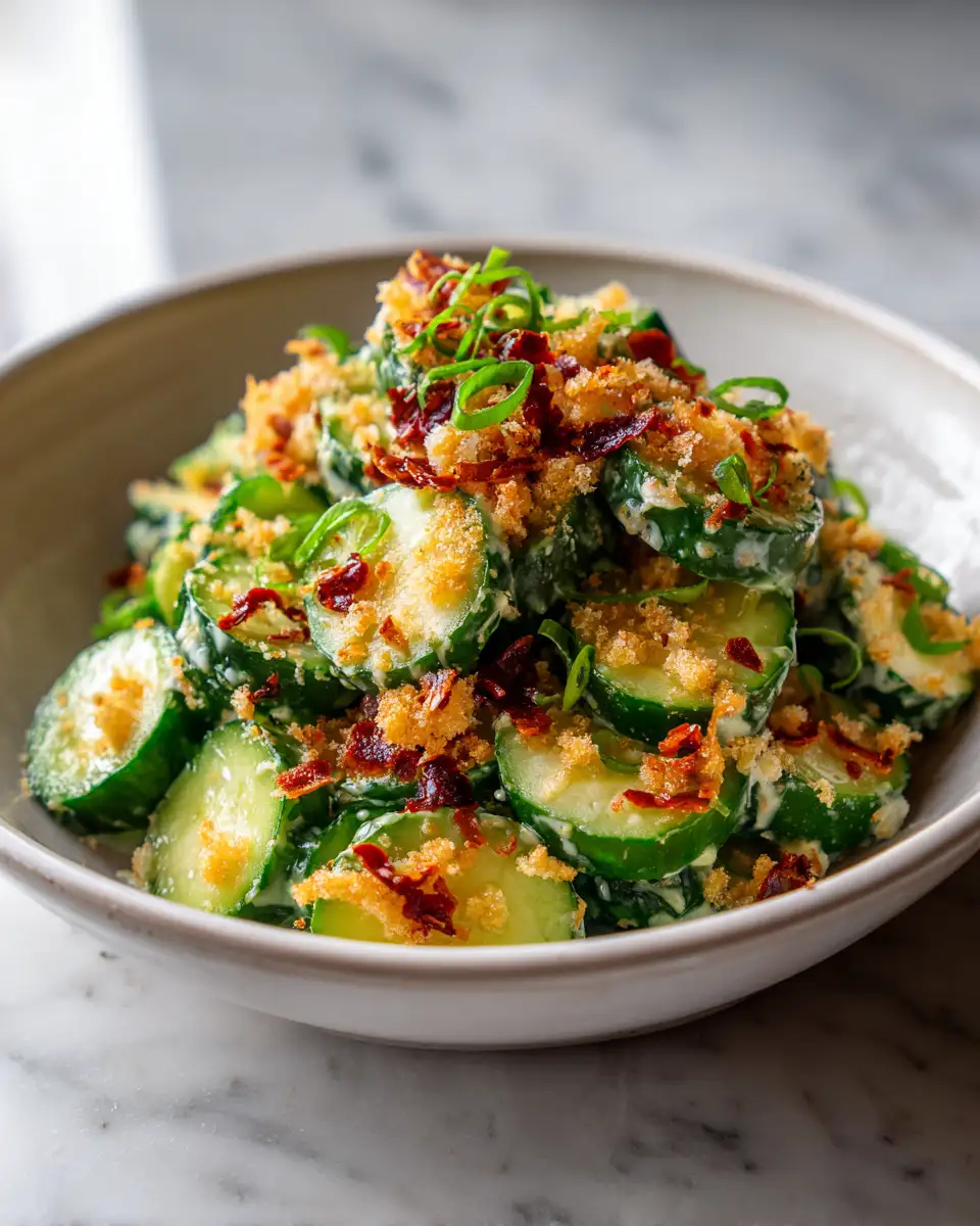 Final dish - Spice Up Your Summer with Jalapeño Popper Cucumber Salad
