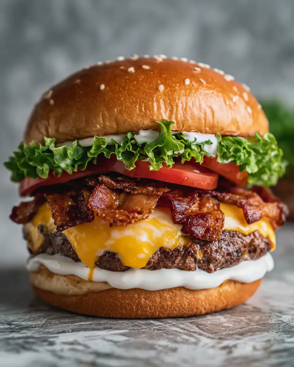 Mouthwatering Printable Bacon Ranch Cheeseburger Recipe You Have to Try - Featured Image